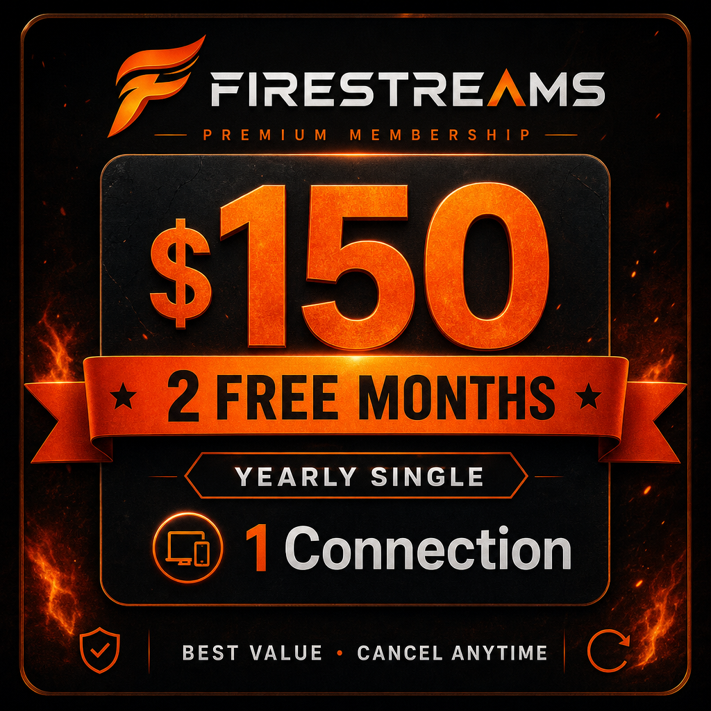 Firestreams Yearly Single $150